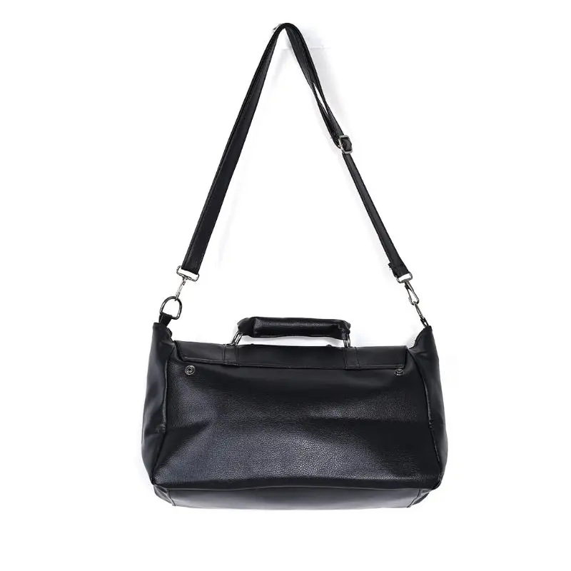 Bolso hombro con calavera Punk para mujer, bolsa Popular color negro, Q5WE