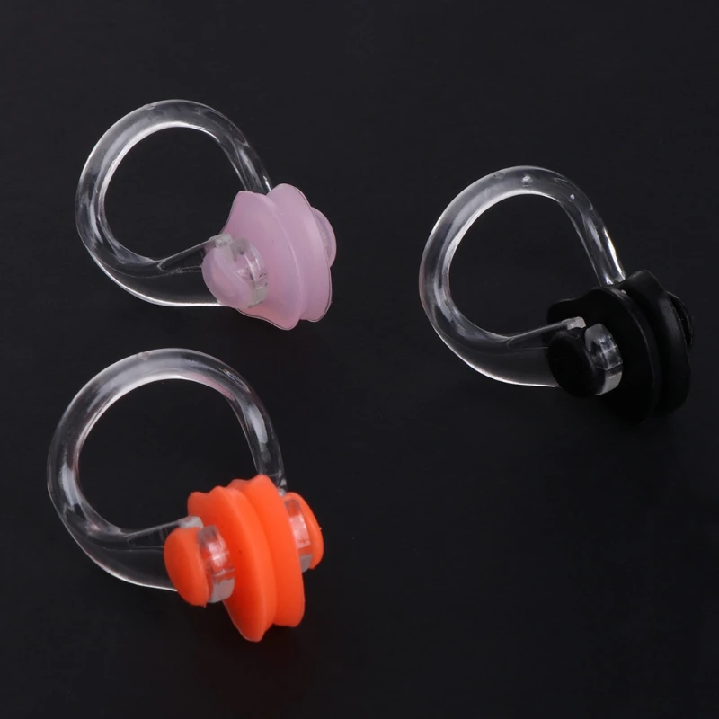 3pcs Silica Gel Swimming Watertight Nose Clip Swim Fitness Pool PC Nasal Splint 