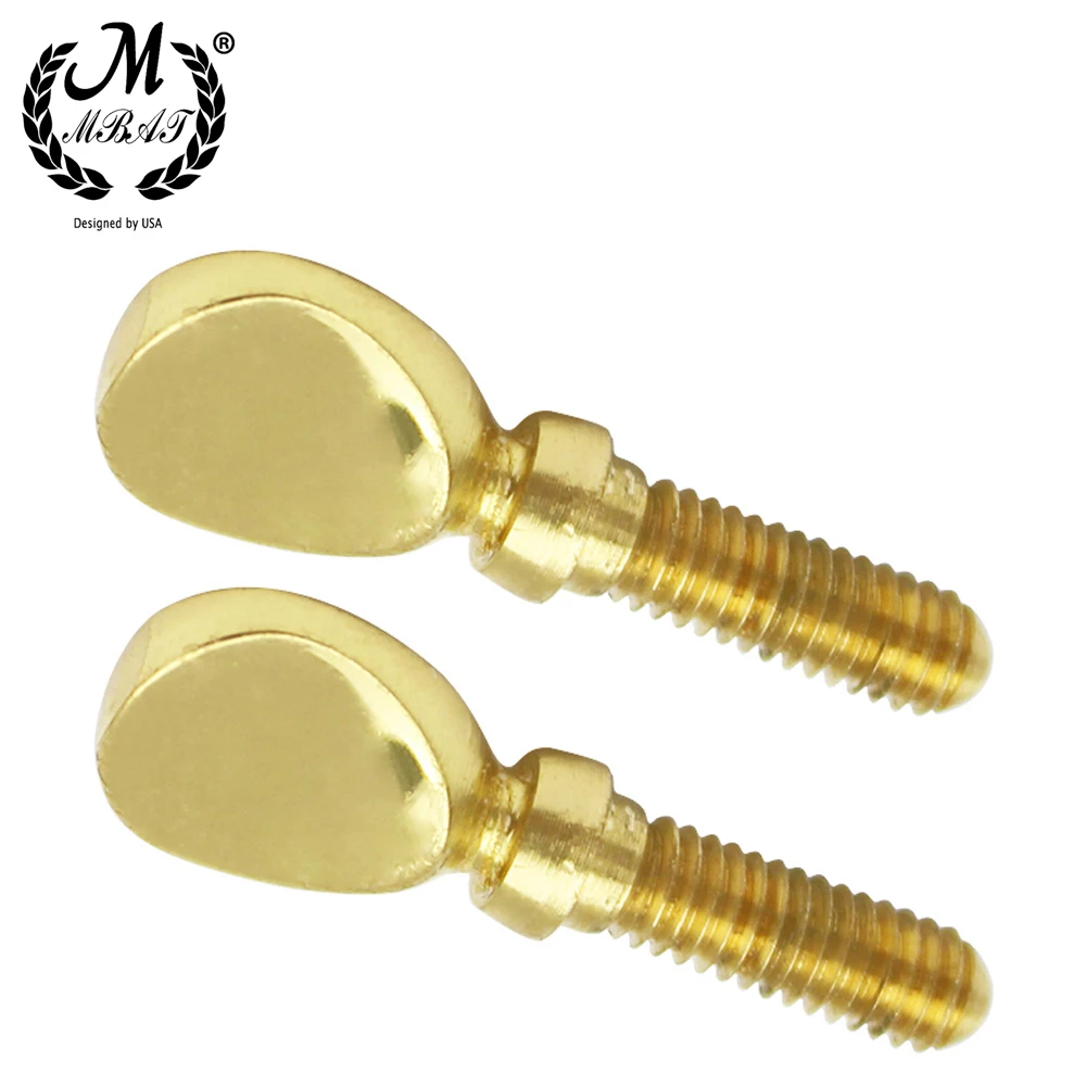 M MBAT 2pcs Gold Saxophone Neck Screw Tightening Screw Sax Replacement Tool Parts Woodwind Instrument Accessory