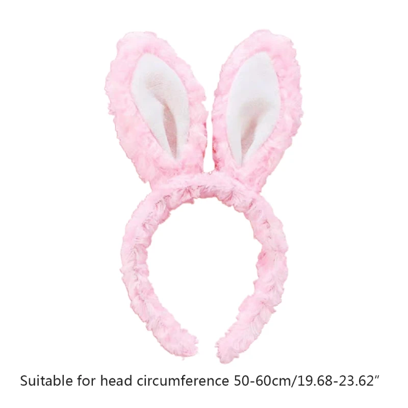 Bandeau en peluche oreilles de lapin, bande dessinée, cerceau pour cheveux, pâques, noël, accessoires Cosplay, thème, accessoires pour cheveux