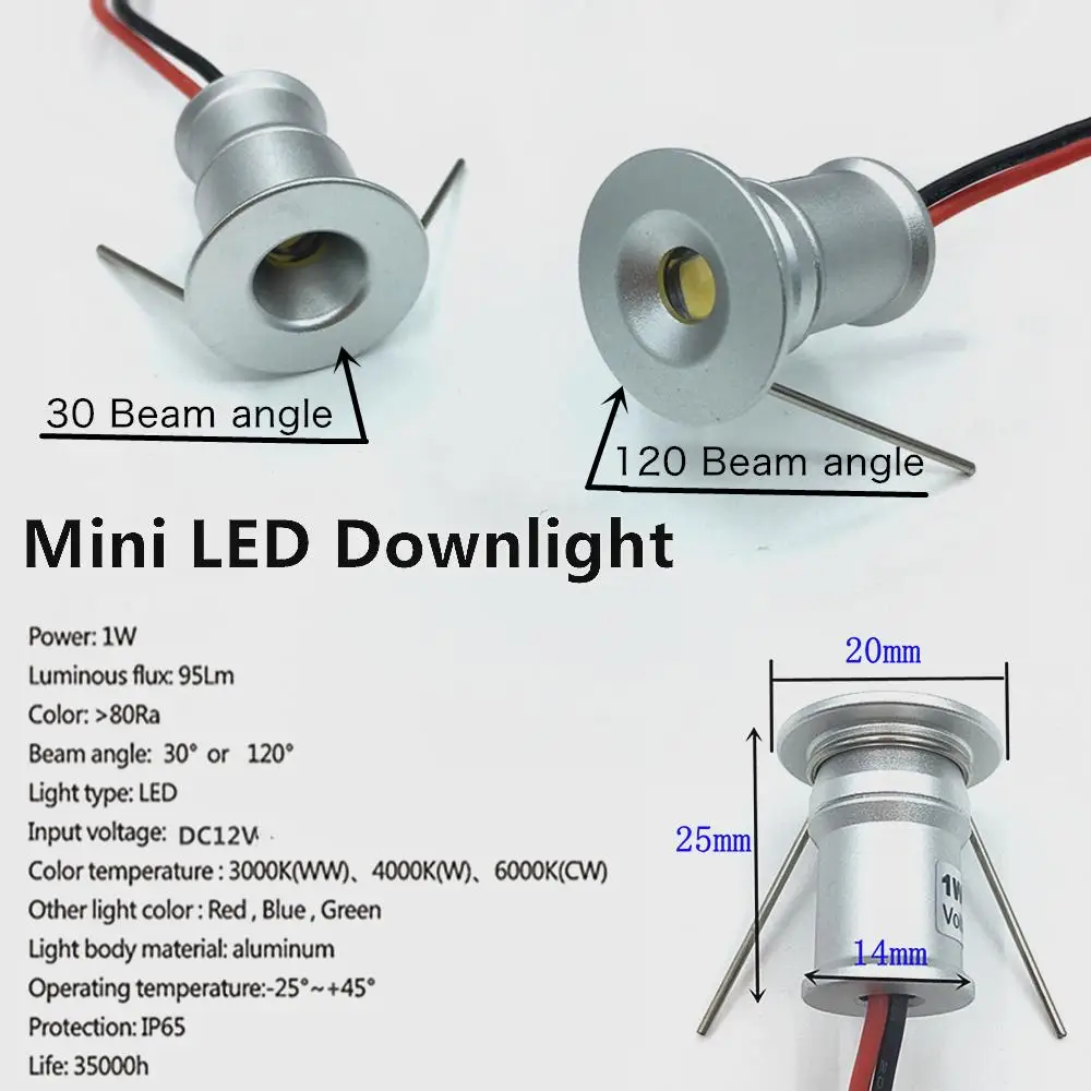 Odkryty IP65 Deck DJ KTV Party etap reflektory Led z transformatorem 1W Mini oświetlenie sufitowe LED 12V Downlight Focos lampa punktowa