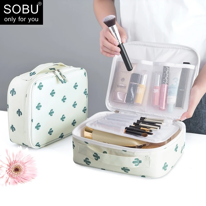 Tas Makeup Wanita Luar Ruangan Tas Kosmetik Wanita Organizer Perlengkapan Mandi Wanita Kotak Make Up Penyimpanan Wanita Tahan Air