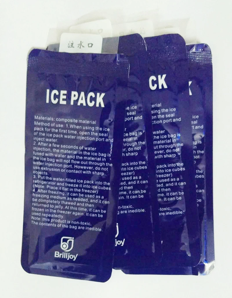 Brilljoy 10pcs High quality Reusable upgrade150ML Gel Ice Pack /Cooler Bag For Food Storage, Picnic, Ice Bag Medical Ice Packs