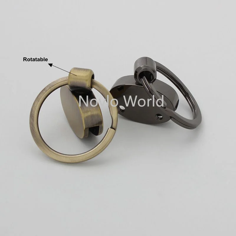 5-20 pieces 25mm Durable metal turn key ring DIY handbags tarnishing 1 inch rotatable key ring for purses crafts sewing