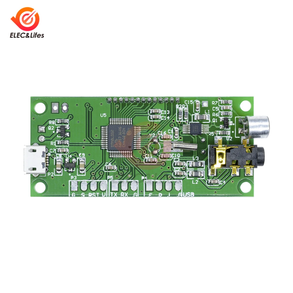 DSP PLL 87-108MHz FM Transmitter Module Stereo Digital Wireless Microphone Board Multi-function Frequency Modulation