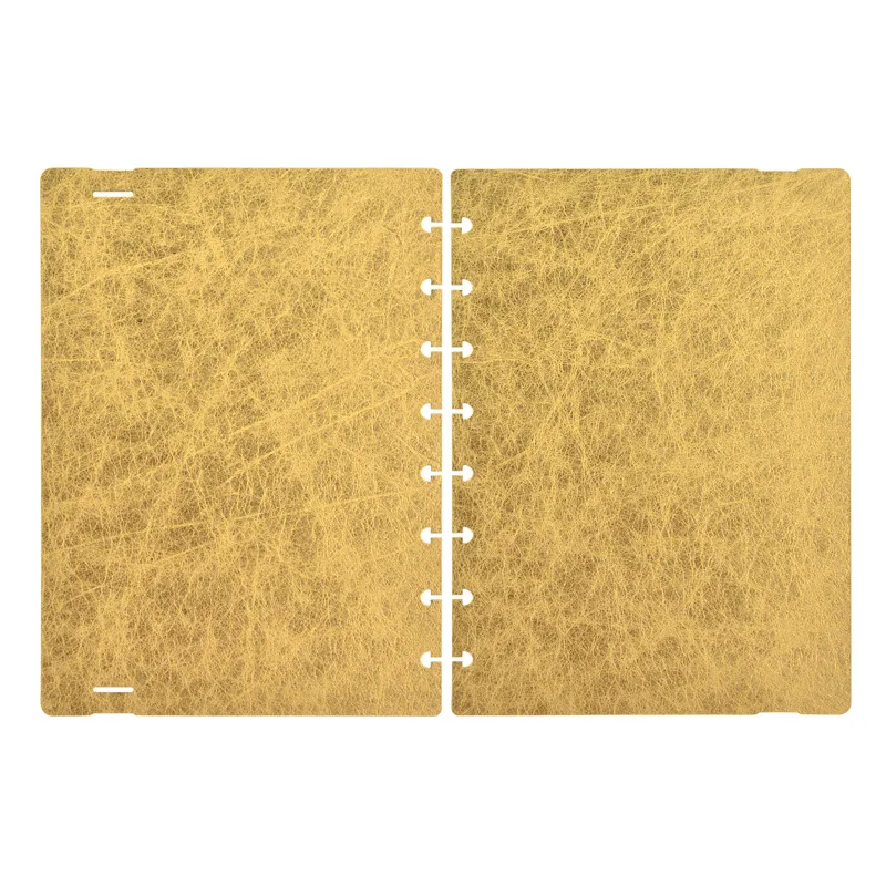 Copertura per Notebook con foro a fungo copertura in PU Notebook A5 Notebook assemblaggio fai-da-te copertina per diario a fogli mobili copertina per diario
