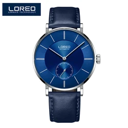 2023 LOREO Fashion Simple Mechanical Business Watch Men Top Brand Luxury Wrist Mens Automatic Watches Waterproof 50M Clock