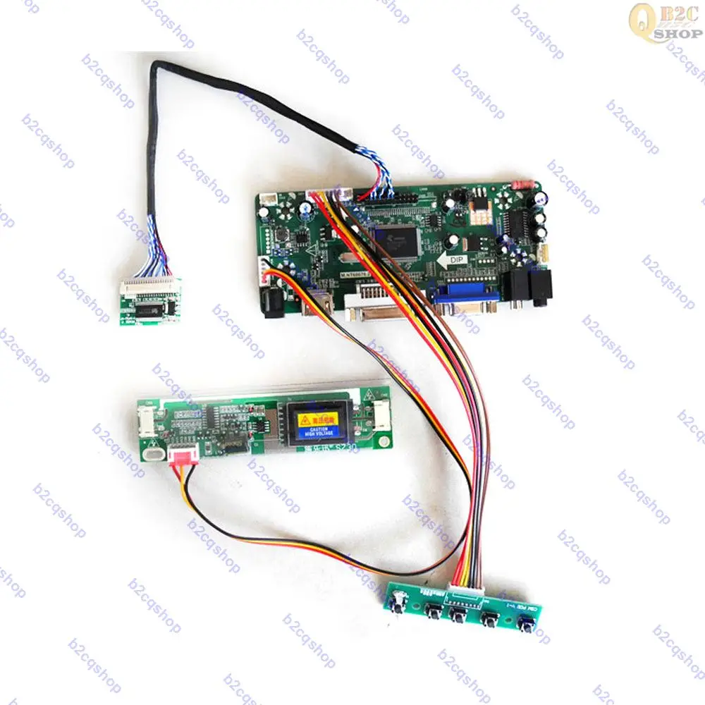 NT68676 LCD Screen Controller Board Kit for LB121S02 panel 800X600 2-lamp inverter HDMI-compatible+DVI+VGA+Audio