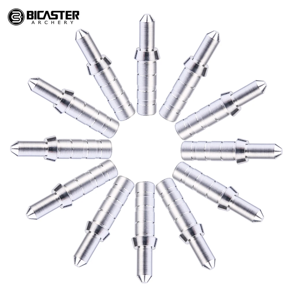 Bicaster 50pcs Arrow Pin Nock Bushing DIY Arrow Nock Pins Adapter for ID 3.2mm/4.2mm/6.2mm Arrow Shaft Archery