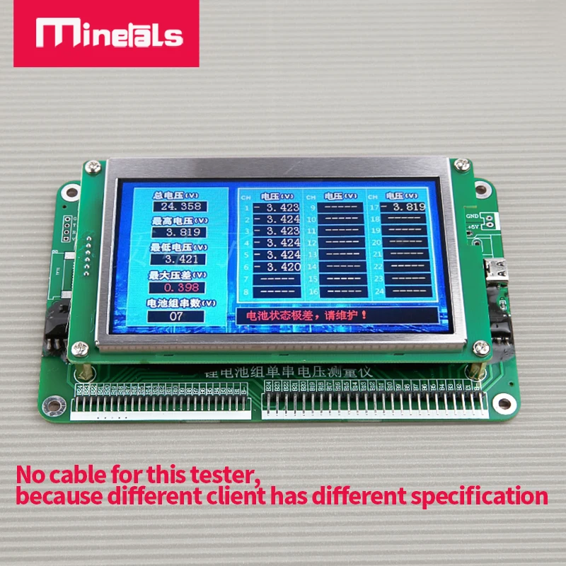 1s-24s Voltage display  3s 4s 5s 6s 7s 8s 9s 10s 12s 13s 14s 15s 17s 18s 20s 21s Lithium battery Voltage tester display screen