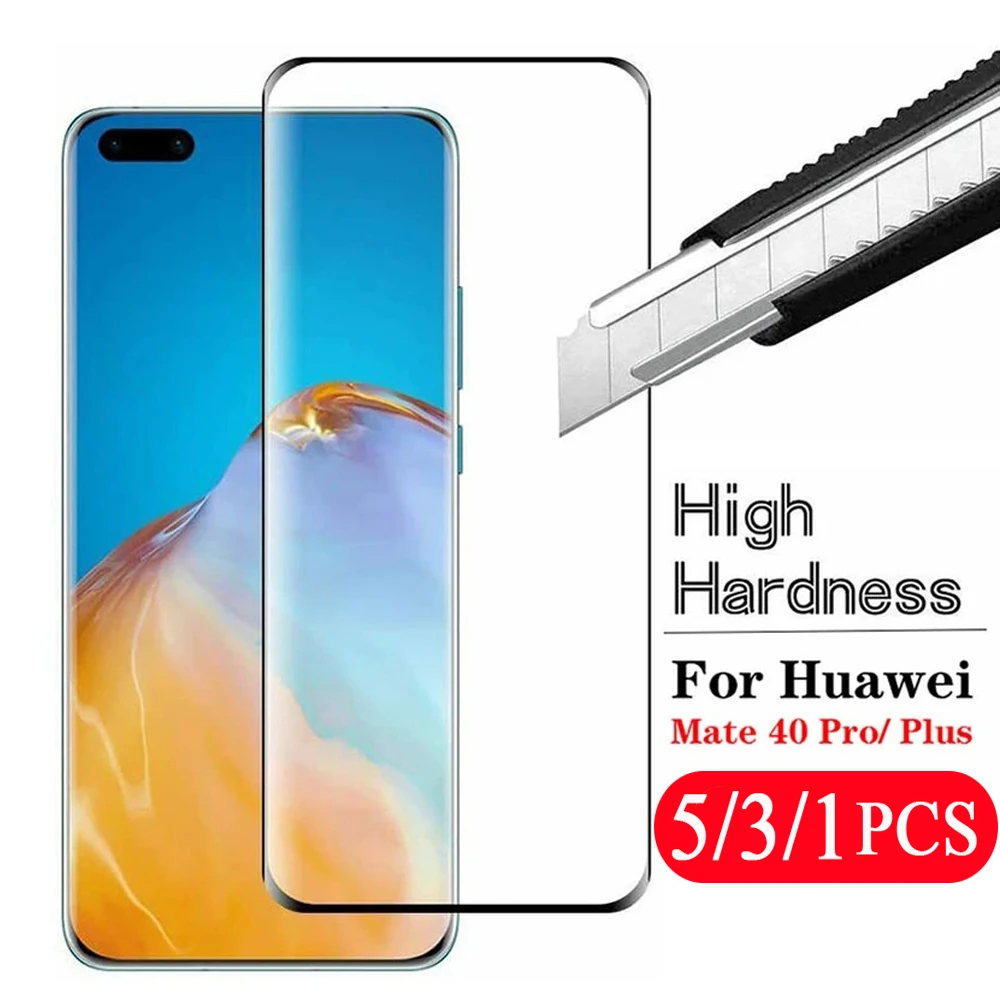 5/3/1Pcs 9H full cover tempered glass for huawei mate 20 lite 20x 30 30E 40 pro plus RS phone screen protector protective film