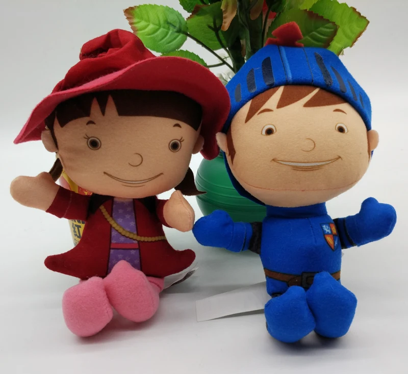 New Mike The Knight Plush 6 Inch Doll set of 2