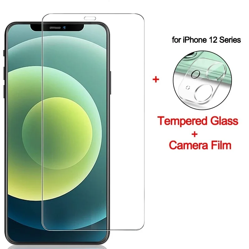 واقي شاشة حماية كامل HD لهاتف آيفون 7 8 6 6S 5 5s SE 2016 2020 زجاج مقسى لهاتف آيفون 6 6S 7 8 Plus