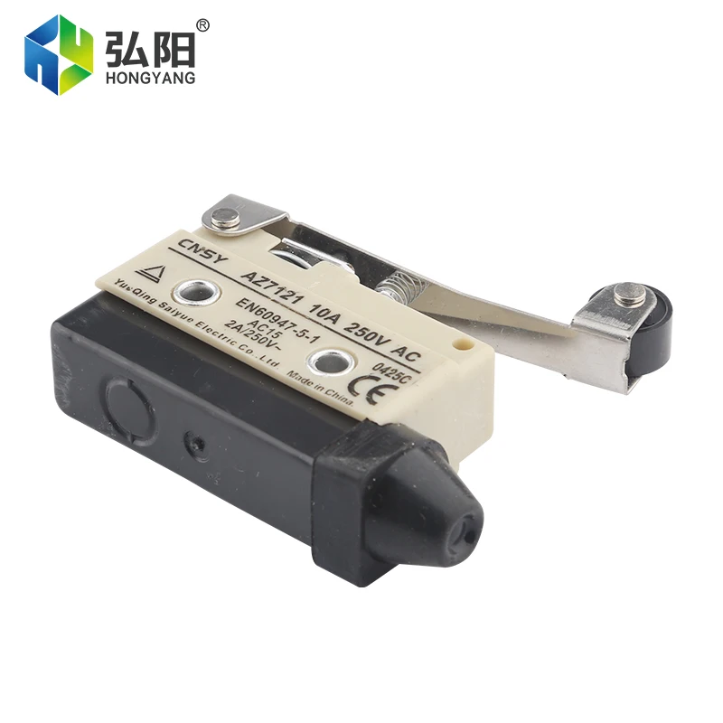 Micro Schakelaar AZ7121 Self-Reset Limiter Reizen Schakelaar Lange Scharnier Lever Gesloten Basic Eindschakelaar Jog Met Roller