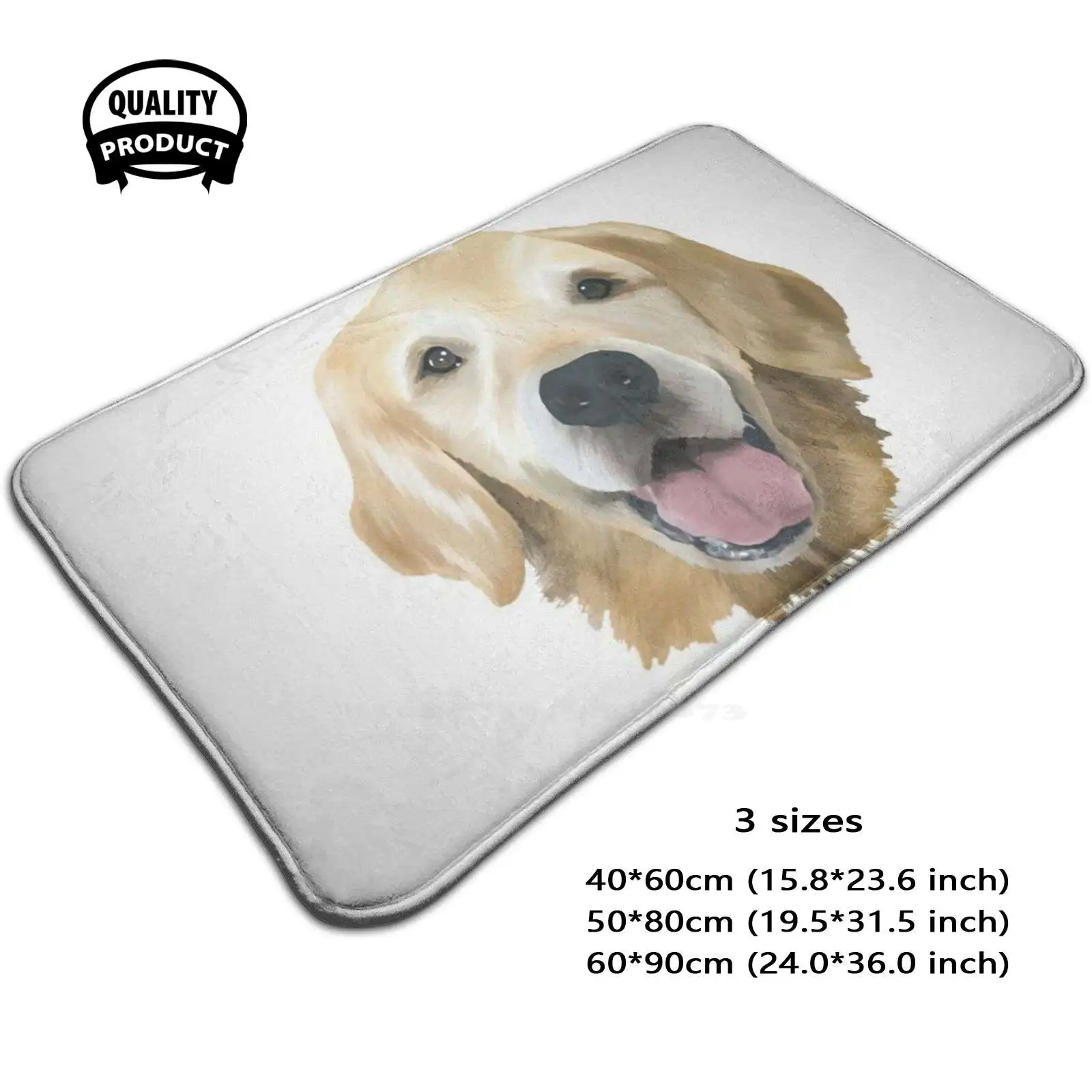 Golden Retriever Soft Cushion Home Carpet Door Mat Car Rug Goldenretriever Puppydog Boxer Adorable Trending Popular Aesthetics