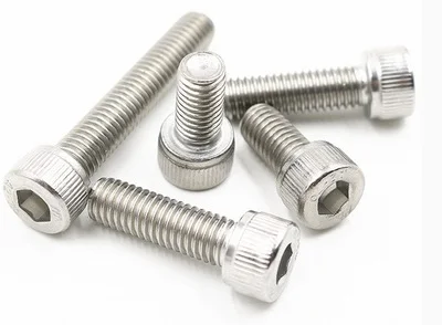 304 stainless steel screw DIN912 M5x6 to 80  socket heal  hexagon  head cap  1bag