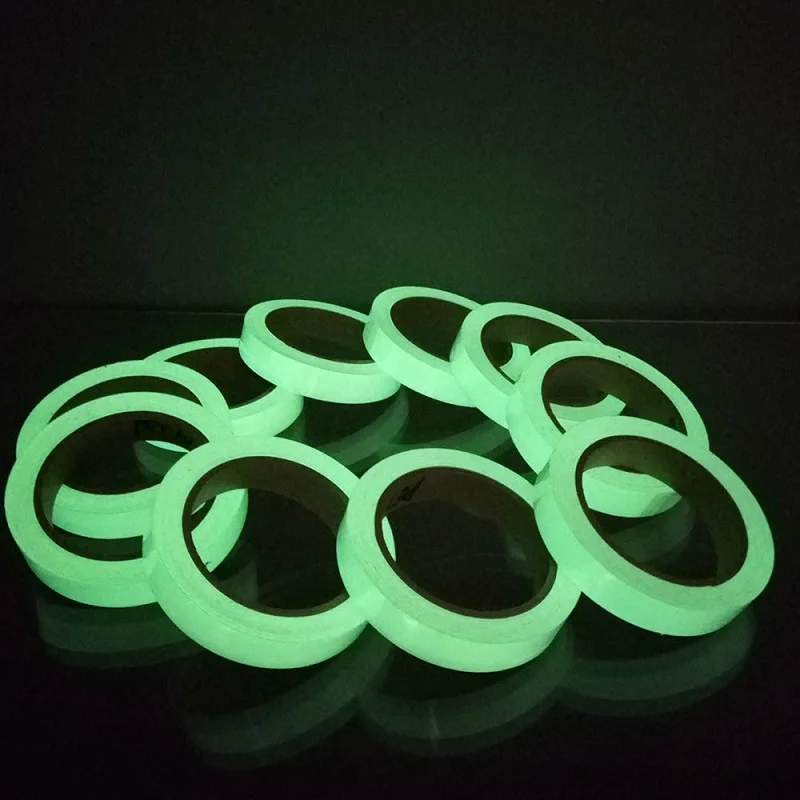 10M Luminous Tape Self-adhesive Glow In The Dark afety Stage Sticker Home Decor Party Supplies Emergency Logo