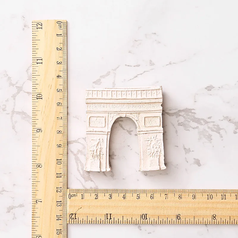Fridge Magnet French Flag Arc De Triomphe Paris Lyon Nancy Refrigerator Sticker Magnetic Resin Sticker Magnetic Tourist Souvenir