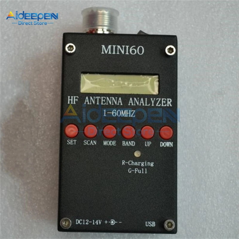 Mini60 Sark100 1-60MHz HF ANT SWR هوائي محلل متر فاحص مع أندرويد APP PC لهواة راديو لحم الخنزير