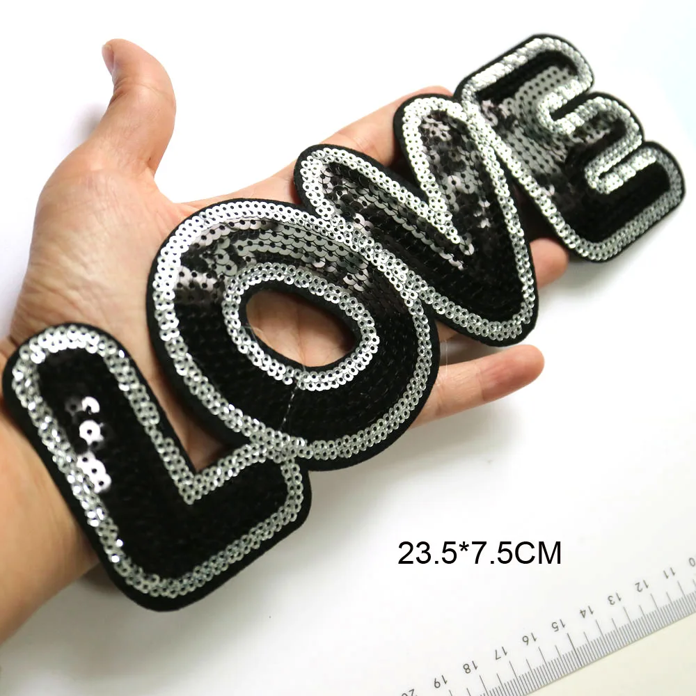 Bügeln Pailletten patches für kleidung DIY eisen auf stickerei parche appliques Stickerei applique patch ropa kleidung zubehör – Detail 21