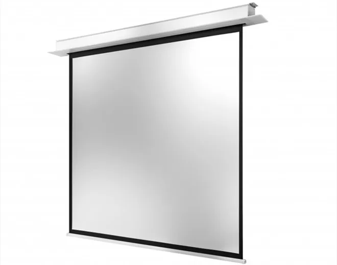 THMFGH 80-150 "In-Decke Montiert Elektrische/Motorisierte Projektion/Projektor Bildschirm mit Fiberglas matte weiß für Heimkino – Detail 15