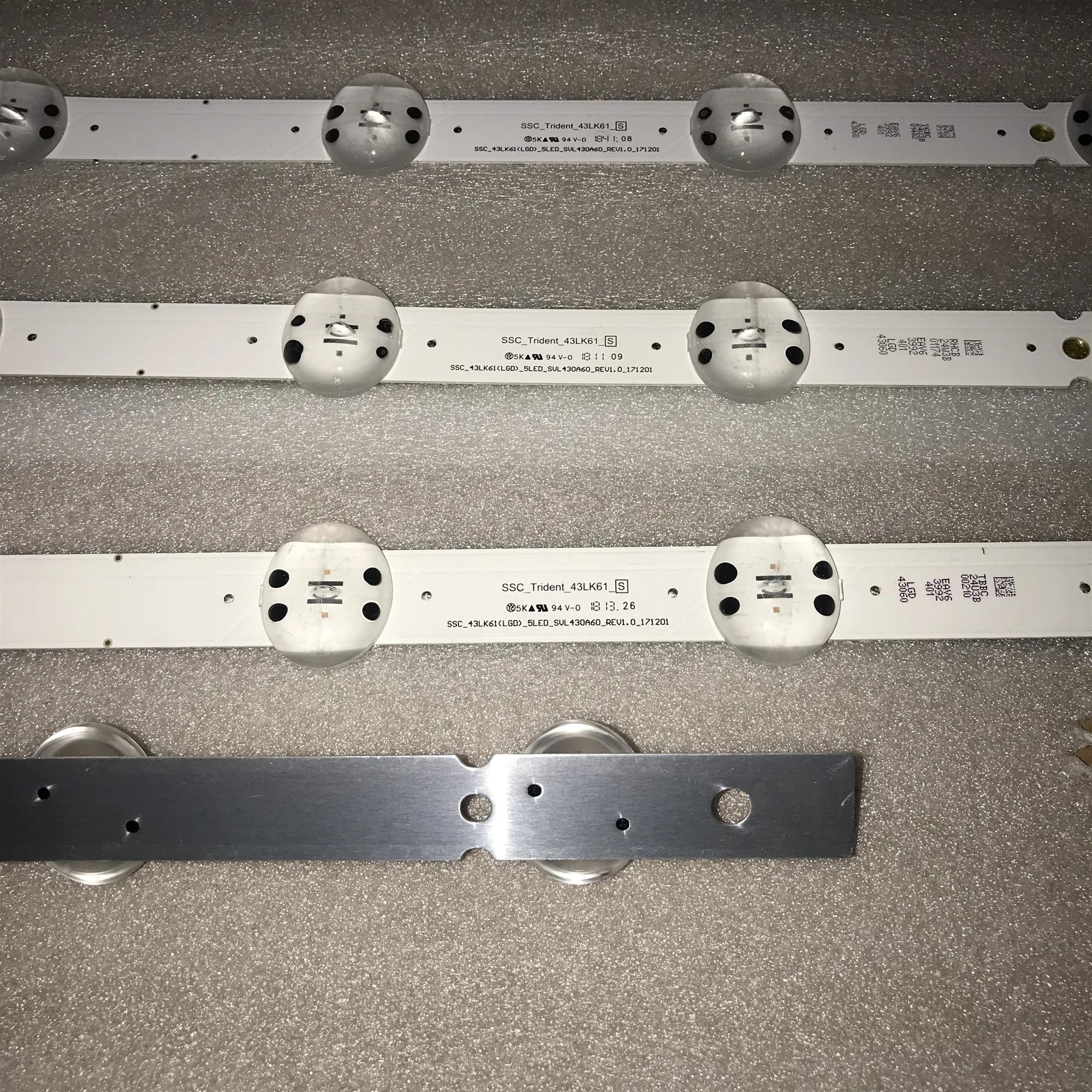 Bande de rétroéclairage LED pour LG (LGD)_ HC430DUN-SLUR2