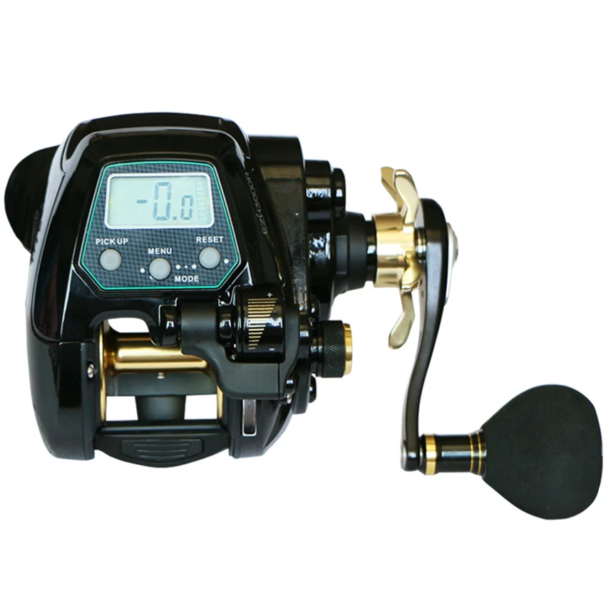 

Electronic Fishing Reel Digital Display Baitcasting Reel Metal Spinning Reel Wheel 15kg Max Drag 10+1 Bearings Left/Right Handle