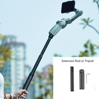 Aluminum Extension Rod for DJI OM 4/Insta360 ONE X2/X3/Osmo Mobile 3 Selfie Stick Portable Tripod Handheld Gimbal Accessory