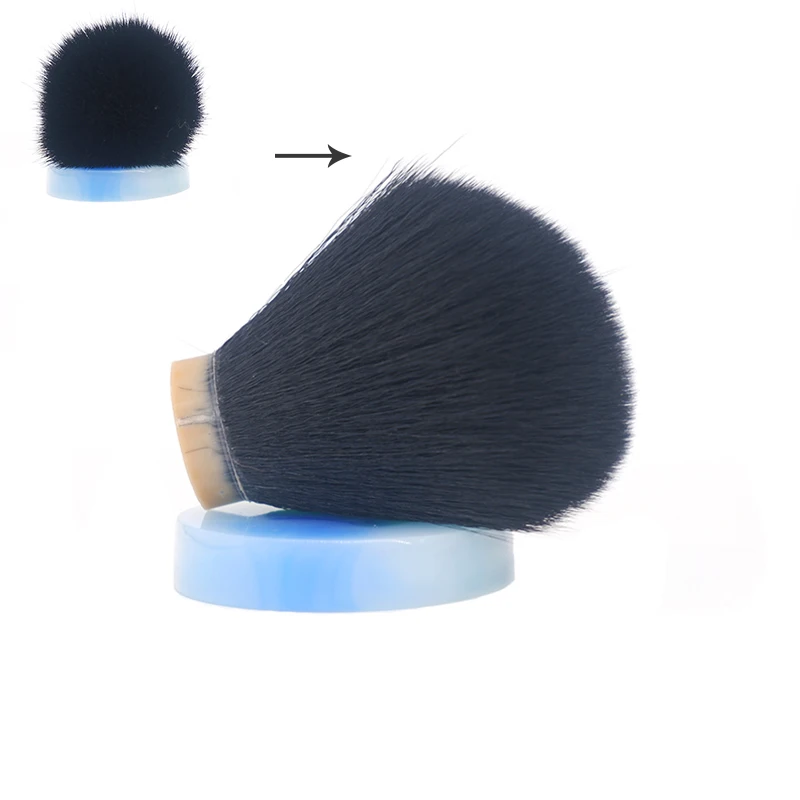 Boti Brush – nœuds de cheveux synthétiques noirs, Type d\'ampoule quotidienne, outil exclusif de soins de la barbe, Kit de mise en forme de la barbe