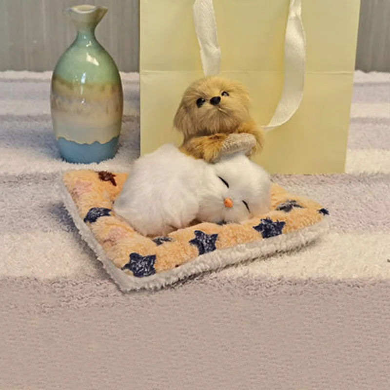 Soft Golden dog toy kawaii simulation animals Craft dolls plush Toys small Sleeping dog for children decoration creative gifts