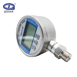 5 Digits 100mm LCD Display Digital Pressure Gauge High Precision Psi bar mpa Digital Fuel Oil Air Hydraulic Pressure Meter