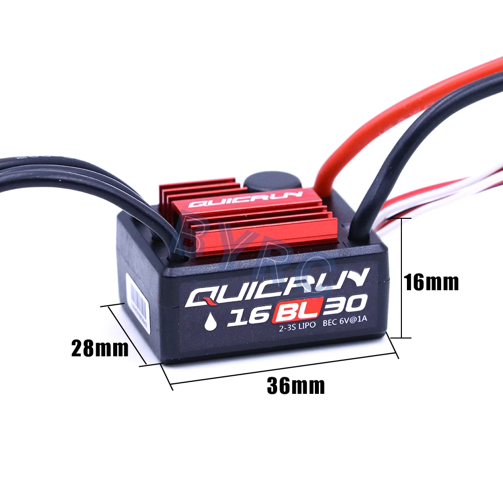 Hobbywing QuicRun16BL-30A Brushless  ESC with 2435 G3 Brushless Motor with Program Card  combo For 1/16 & 1/18 RC Car part