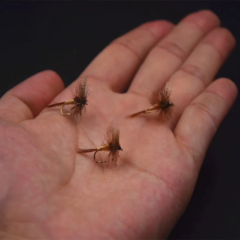 March Brown Mayfly mosca seca flotante clásica para pesca en primavera - imagen 4