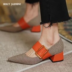 Mary Jane Schoenen Vrouw Mode 2022 Lente Brand Design Vrouwen Pompen Hoge Hakken Femme Puntschoen Party Dames Schoenen Hakken vrouwen