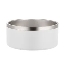 New 32oz 64oz Dog Bowl Double Wall Non-Slip Stainless Steel Pet Dog Food Feeder Water Bowl for Medium Large Pets