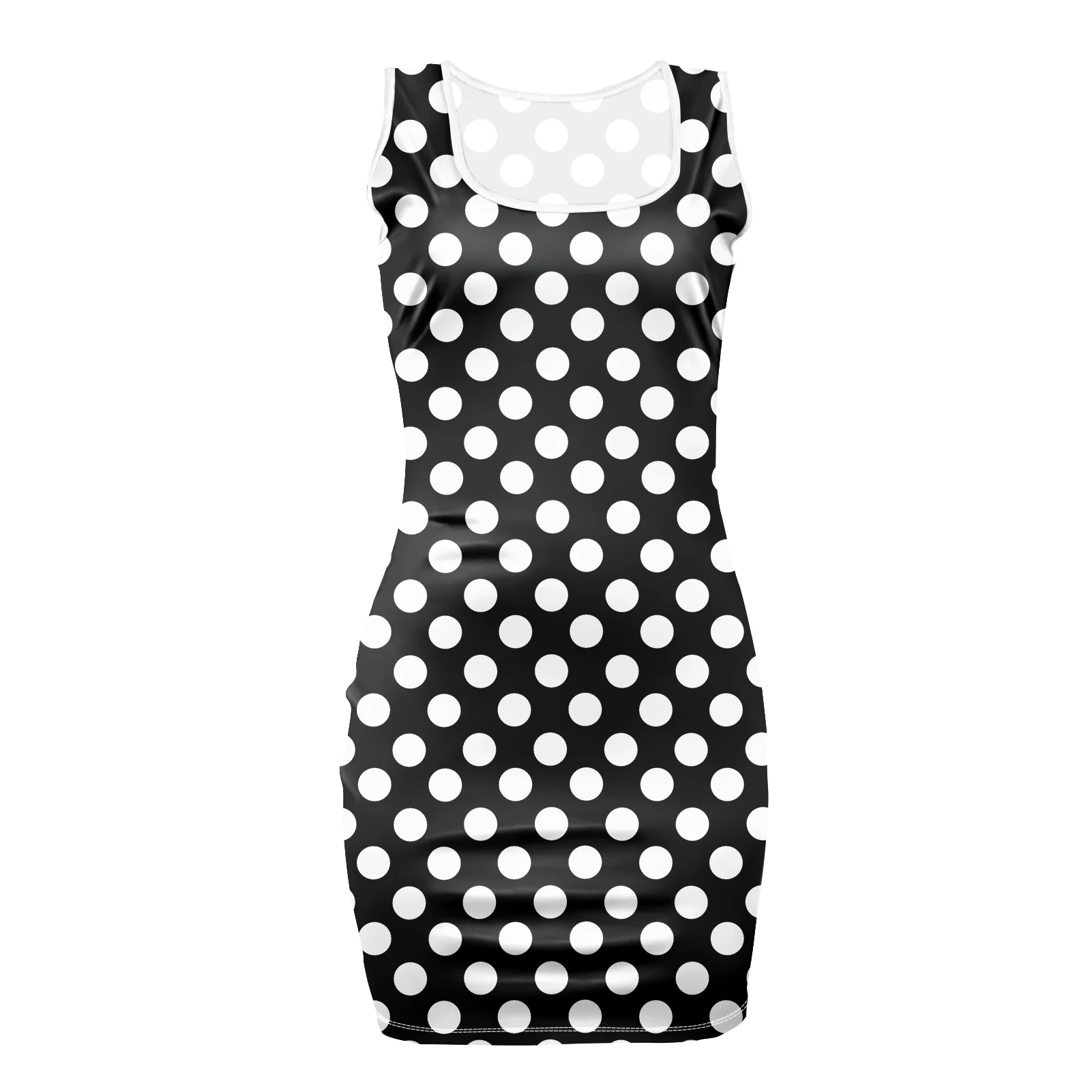 HYCOOL 2020 Winter Women Dresses White Polka Dot Black Multi Color Ladies Casual Night Club Clothing for Female  Party Wear