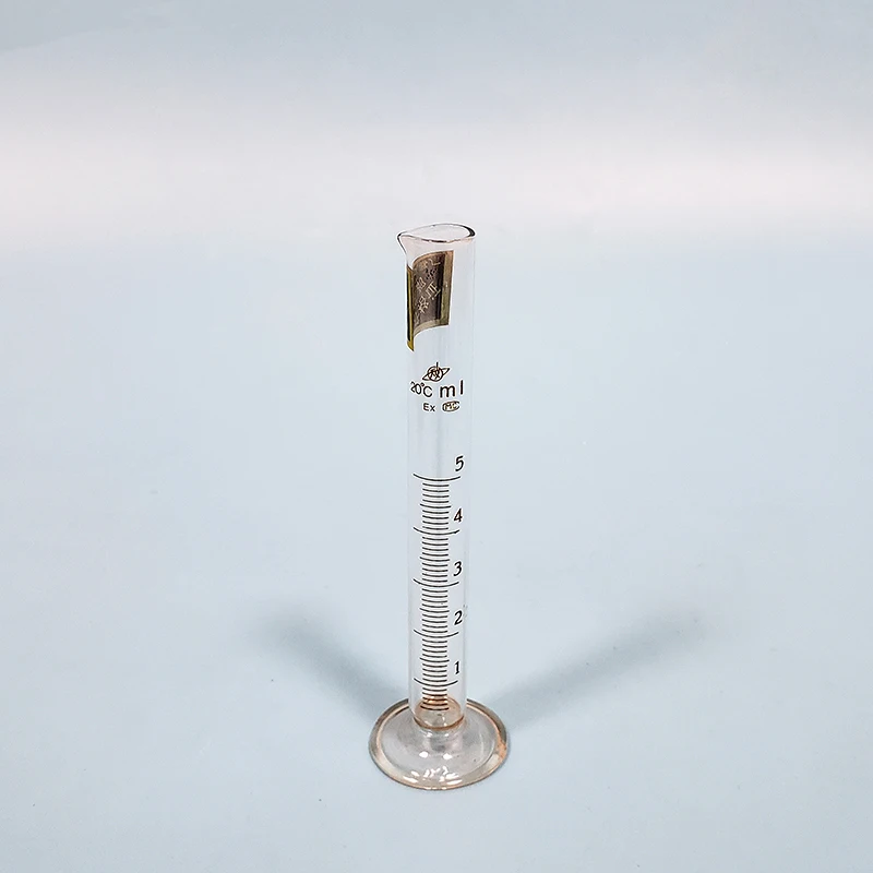 cilindro de medicao de vidro de borosilicato alto cilindro de laboratorio vidro graduado 5ml pcs 01