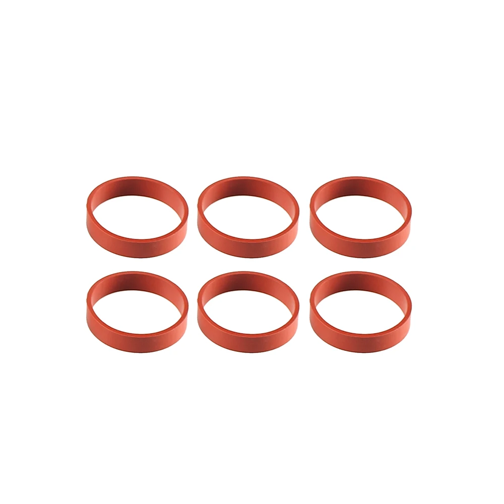 6PCS 22mm/33mm Swirl Flap Blanking Plates with Intake Manifold Gasket Seal For BMW M47 M57 E39 E87 E46 E90 E39 E60 X3 6 Cylinder