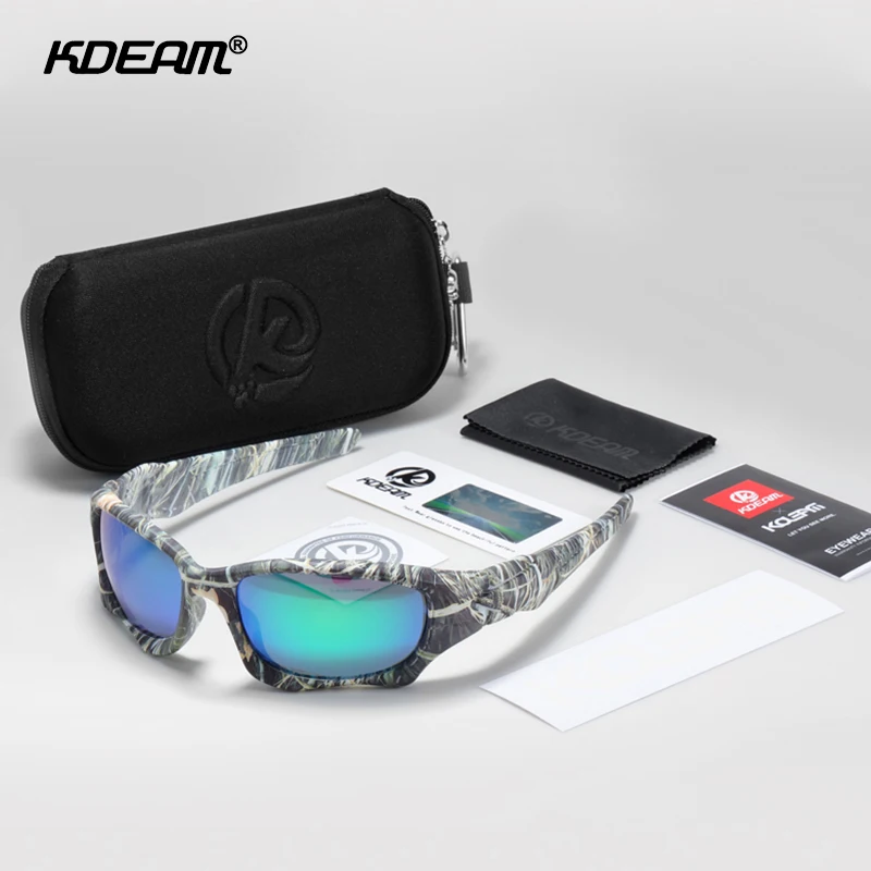 KDEAM Outdoor Sport Polarisierte Sonnenbrille Männer Kurve Schneiden Rahmen Stress-Beständig Objektiv Schild Sonnenbrille Frauen KD0623