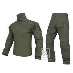 KRYDEX Combat Gen3 Uniform Set Outdoor Hunting Tactical Camouflage Shirt & Pants Kit Ranger Green Clothing