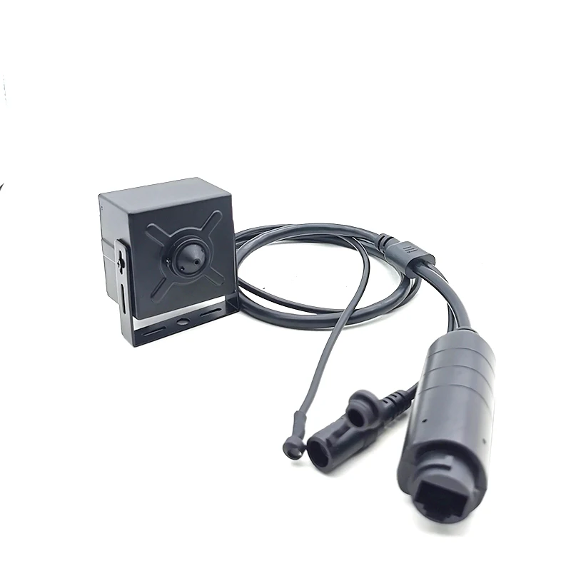 4K 8.0MP PoE Starlight SonyIMX415 Pin Hole Cube Square On  vif Mini IP Camera POE For Indoor Covert ATM Machine or Industry Use