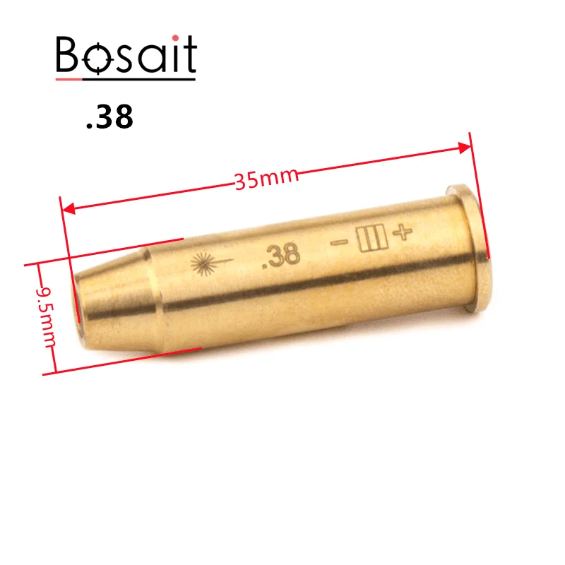 38SPL Laser Boresighter .38 Caliber Laser Bore Sighter Cartridge Red Boresighter Collimator