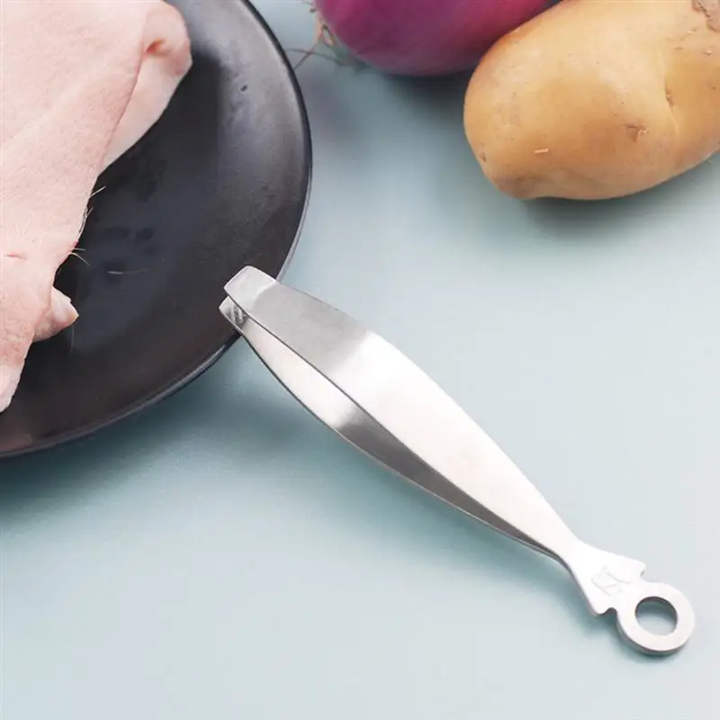 Chefs Novel Offer Novel Offer Bone Pliers Hair Remover Kitchen Cooking Tweezers Cooking Pin Slant Tongs Angled