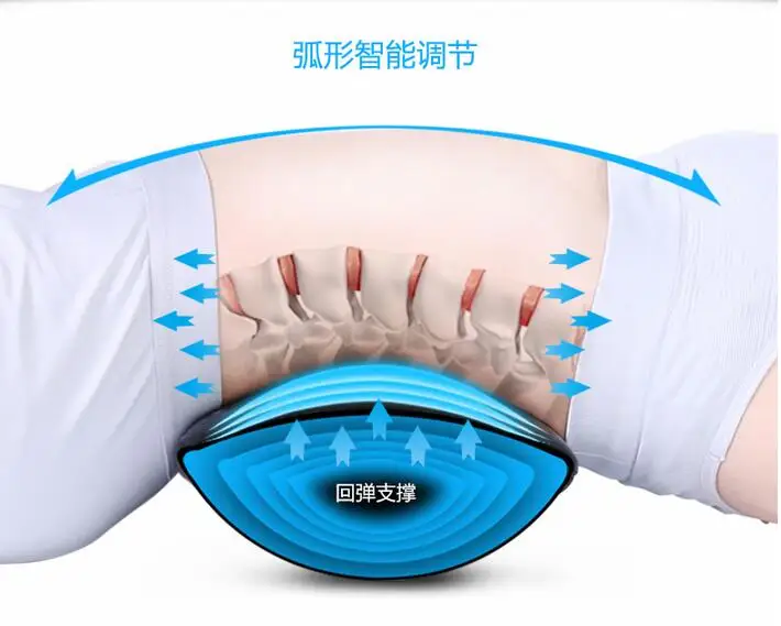 lumbar traction device Waist Lumbar Massager Air Pressure Pillow Massage Device Resilience Strain Trainer Correction Tool Health