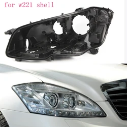 shell w221 Front headlight cover black base Headlight back shell for Mercedes-Benz s Class W221 S280 S300 S500 shell 2010 2011