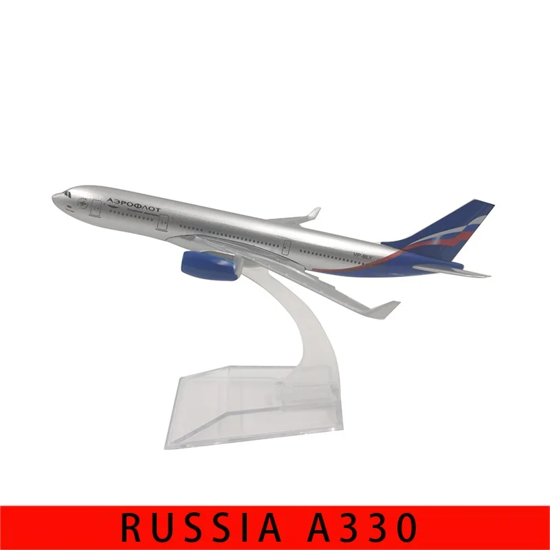 JASON TUTU 16cm Aeroflot Airbus A330 Airplane Model Plane Model Aircraft Diecast Metal 1/400 Scale Planes Russian Airlines A330