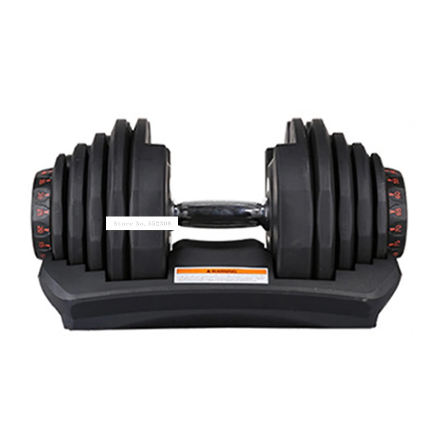 

1090 10-90 Pounds Home Adjustable Dumbbell Silicon Steel Sheet Plastic Fast Automatic Adjustment Weight Lifting Indoor Fitness