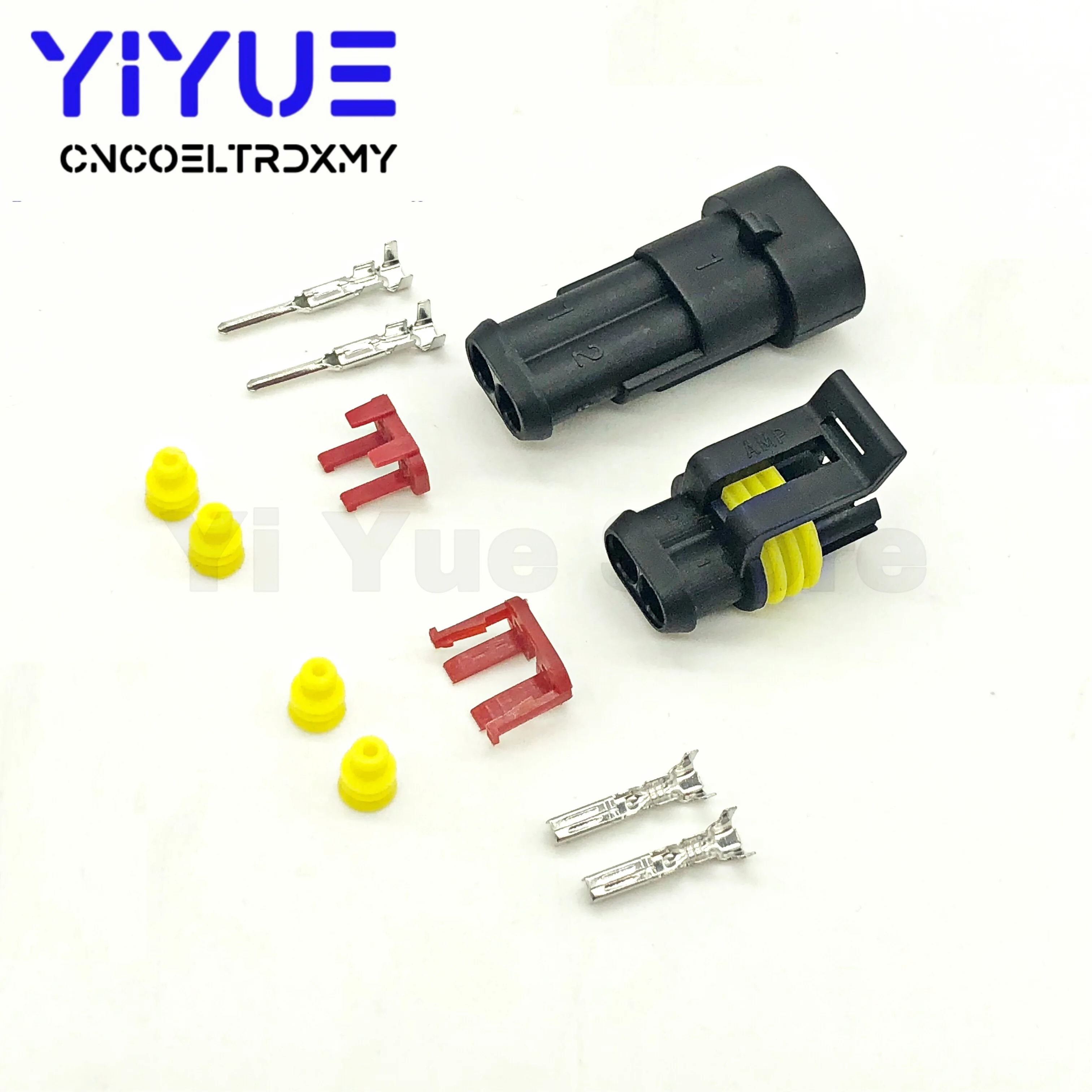 1 set 1/2/3/4/5/6 Pin Way AMP Tyco Super Sealed Automotive Wire Connector Electrical Plug Terminals for Cars