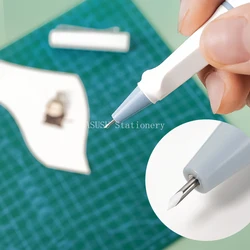 1pc Stift-stil Messer Washi Band Aufkleber Papier Cutter Express Box Messer DIY Utility Messer Papier Prozess Sammelalbum liefert