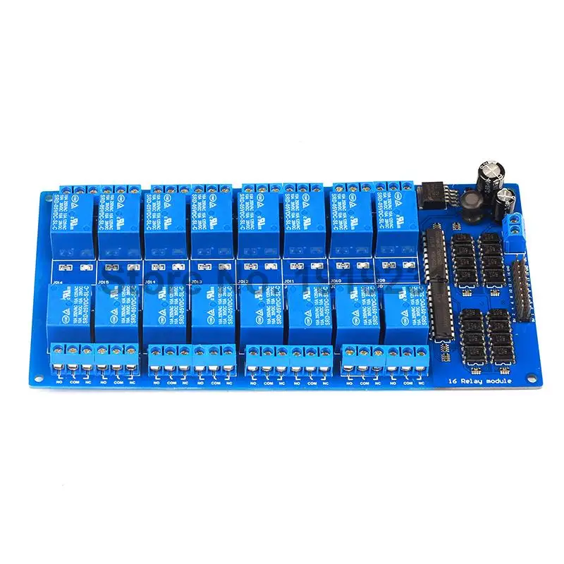 16 Channel 5V Relay Module Board with Optocoupler Power Supply ARM DSP